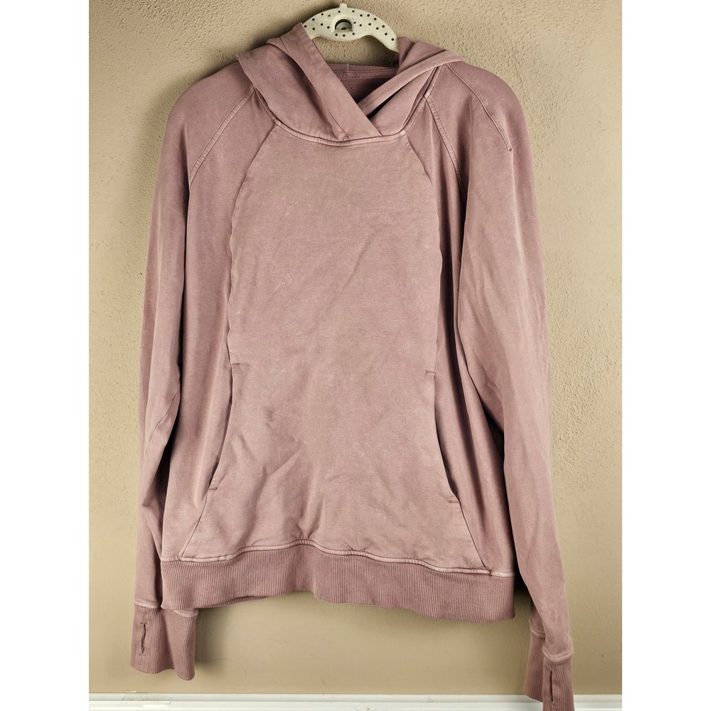 Lululemon Womens Washed Quicksand Scuba Pullover Hoodie 8